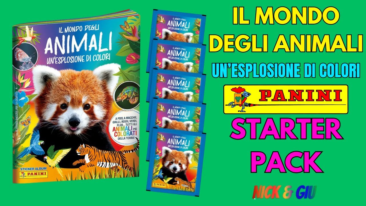 IL MONDO DEGLI ANIMALI - Un'esplosione di colori - FIGURINE PANINI - Starter Pack! 🤩