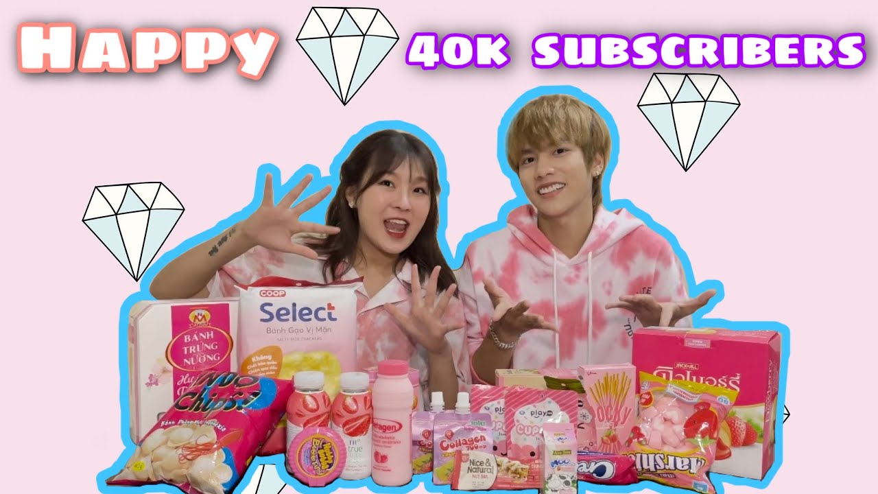 Ăn Mừng 40,000 Subscribers Bằng Tất Cả Mọi Thứ Màu Hồng | H&T OFFICIAL