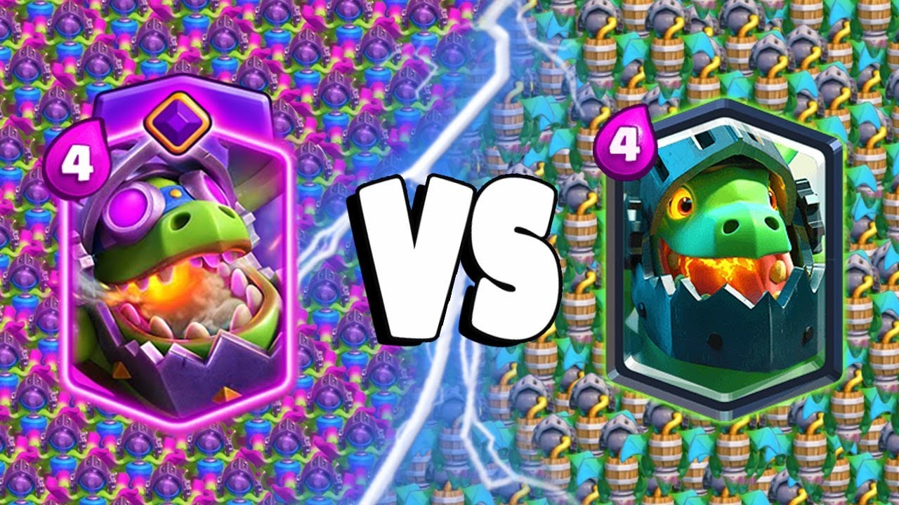 EVOLVED INFERNO DRAGON vs BASIC INFERNO DRAGON – Clash Royale Challenge