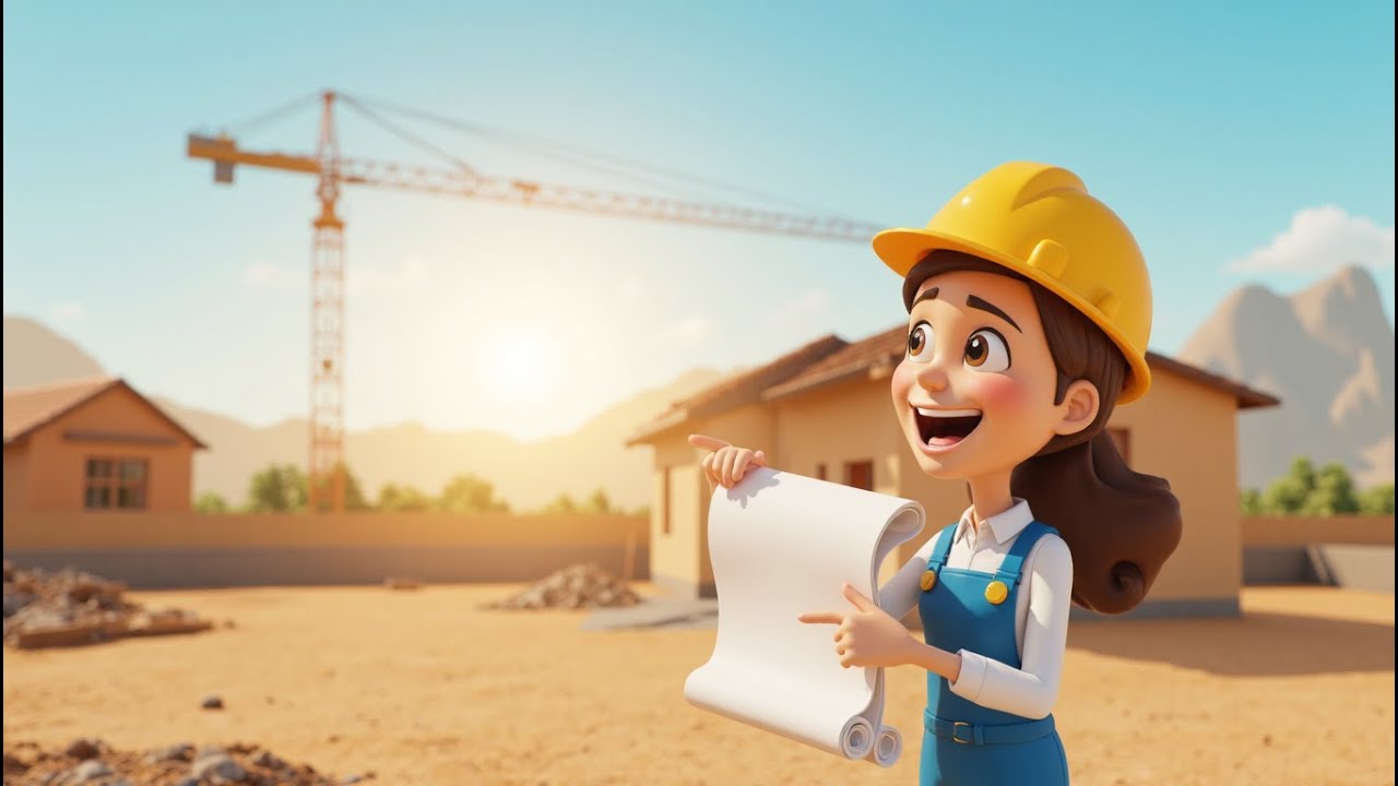 Wir bauen ein Haus! 🏠 Das gro&szlig;e Handwerker Lied - Kinderlieder &uuml;ber Berufe