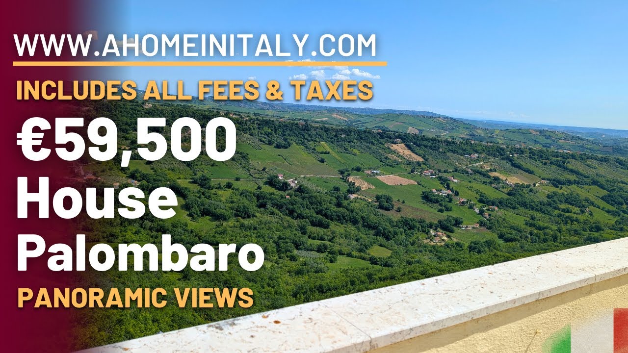 ITALIAN PROPERTY with incredible views from a HUGE ROOF TERRACE in beautiful Palombaro, Abruzzo.