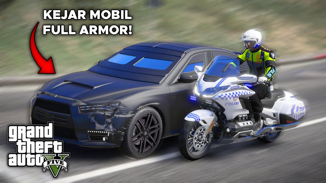 Aksi Kejar Kejaran Polantas dengan Buronan! GTA 5 Mod Polisi Indonesia