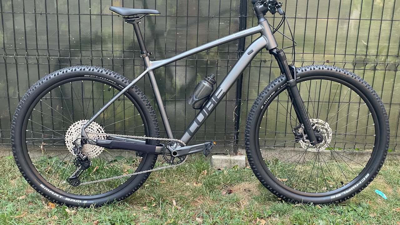 Mountain Bike CUBE ATTENTION SL 2022 / Grey Lime /  1X12 Shimano Deore + Deore XT / HardTail