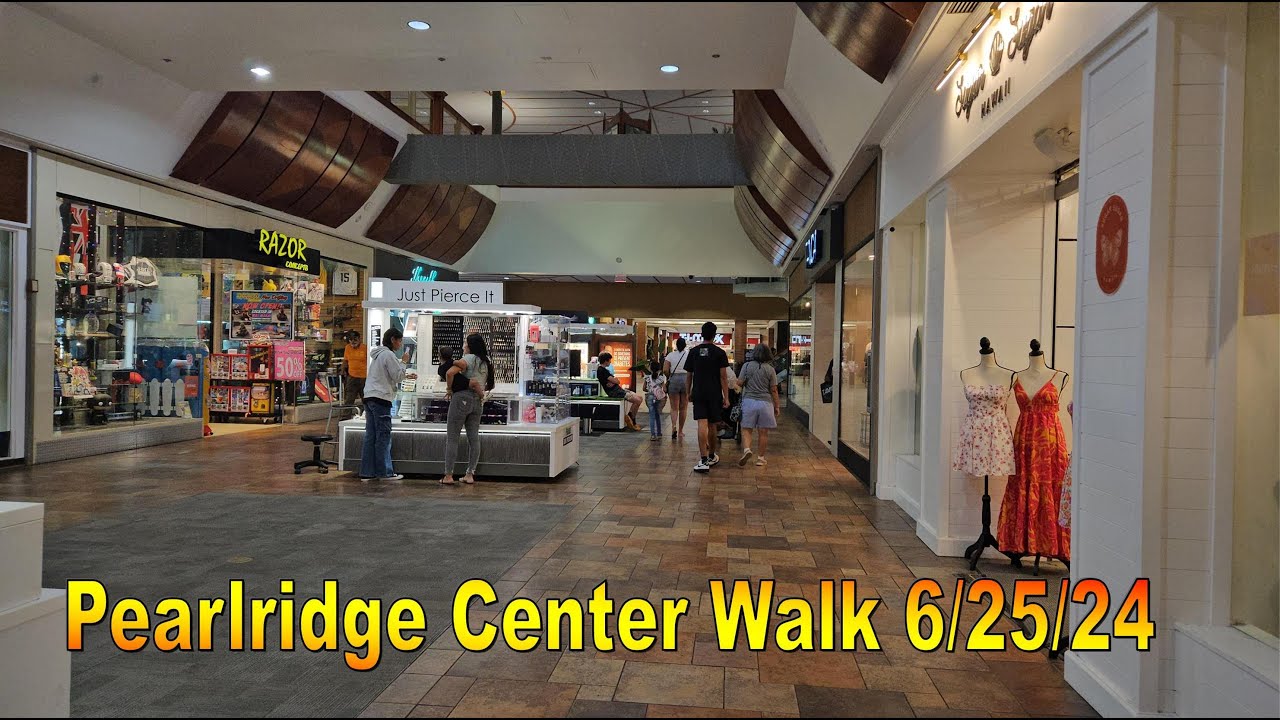 [4K] Прогулка по центру Pearlridge 25 июня 2024 года в Айеа, Оаху, Гавайи