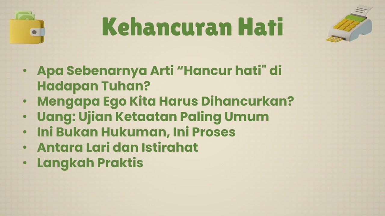 Kehancuran Hati (02 - Sikap - Gunakan Uang dengan Bijak)