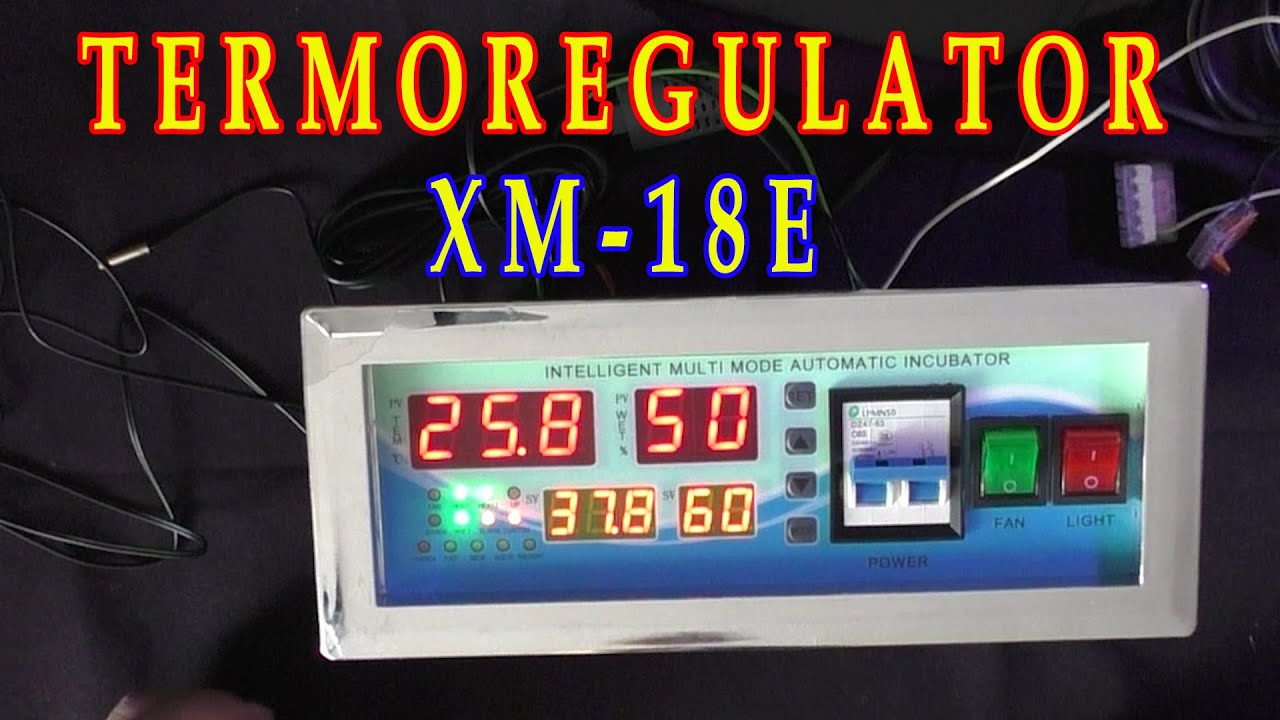 Termoregulator XM 18E | Inteligentni regulator temperature i vlage za inkubator | Kako podesiti