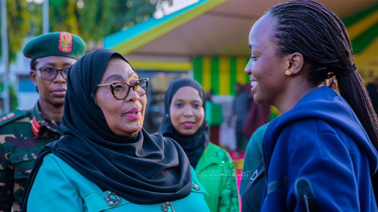 JESCA MTOTO WA MAGUFULI ALIVYOKUTANA NA RAIS SAMIA VISIWANI ZANZIBAR