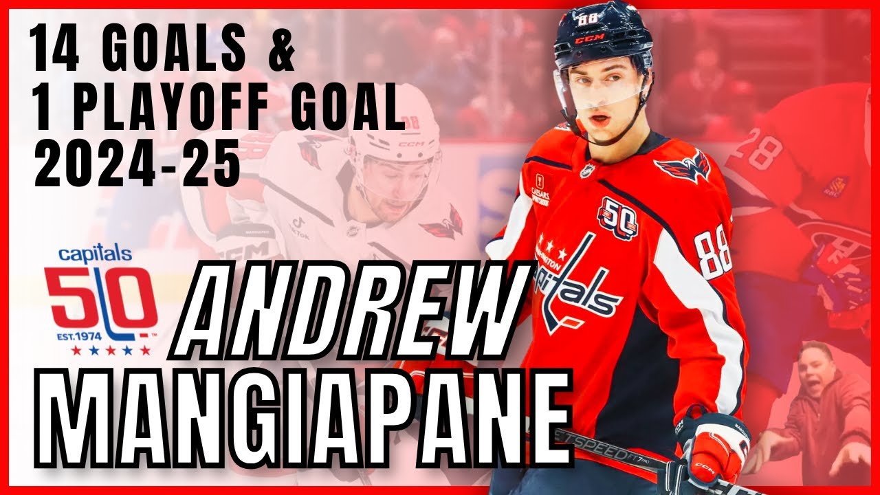 Andrew Mangiapane ALL (14) Goals & (1) Playoff Goal as a Capital 2024-25 | Capitals Highlights