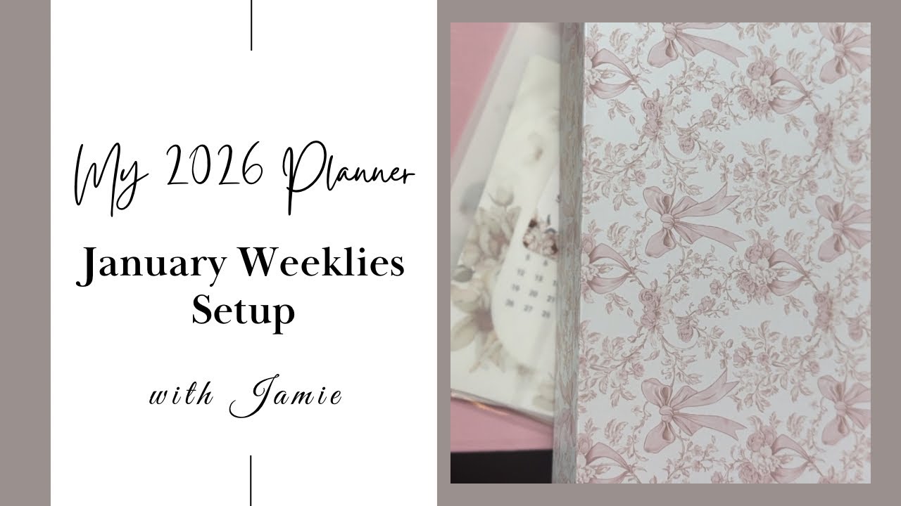 My 2026 Planner January Weeklies Setup 