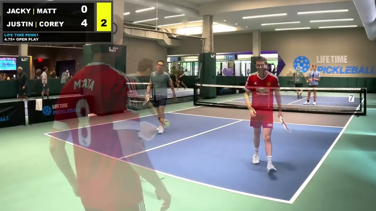 LifeTime Penn1 | 4.75+ Open Play | NYC Pickleball | Jacky/Matt vs Corey/Justin| Gm2 8/16/25