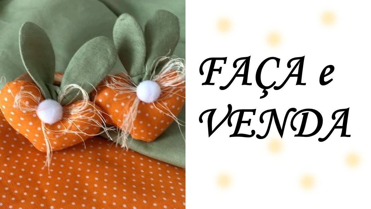 Fiz e Já VENDI CENOURINHAS DE PASCOA CENOURA CORAÇAO