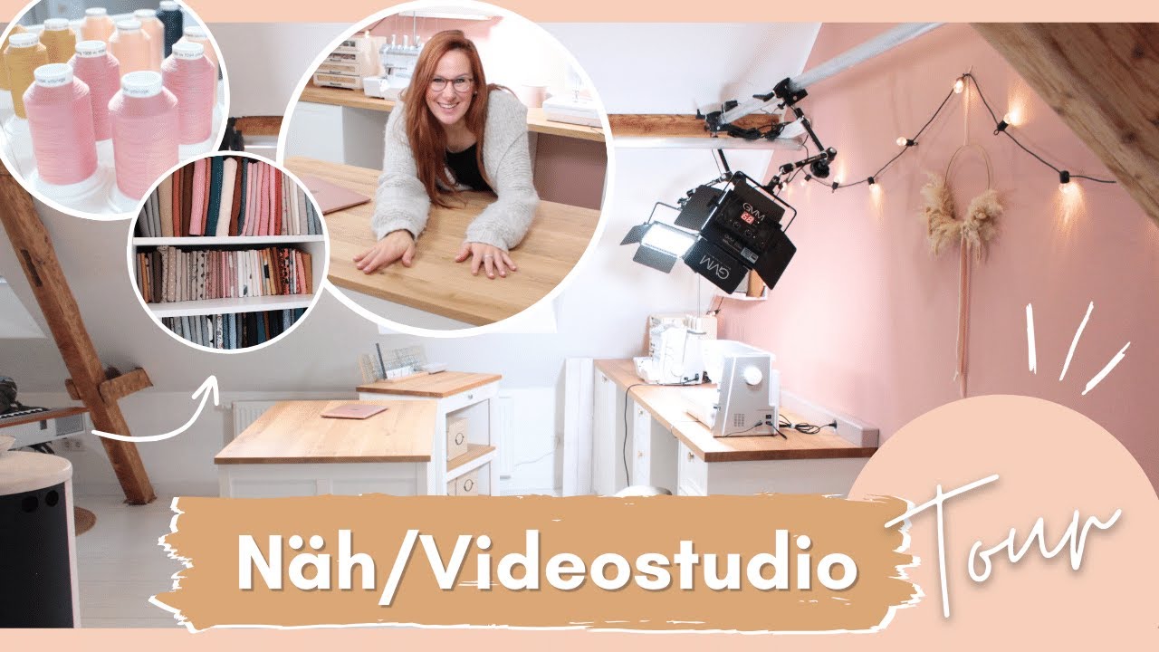 🧵🎬 Nähateliertour // Video-setup // Einrichtung mit Küchenmöbeln // handmadebyanni