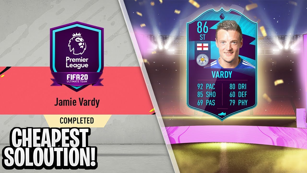 FIFA 20 JAMIE VARDY POTM CHEAPEST METHOD! | FIFA 20 ULTIMATE TEAM SQUAD BUILDING CHALLENGE (SBC)