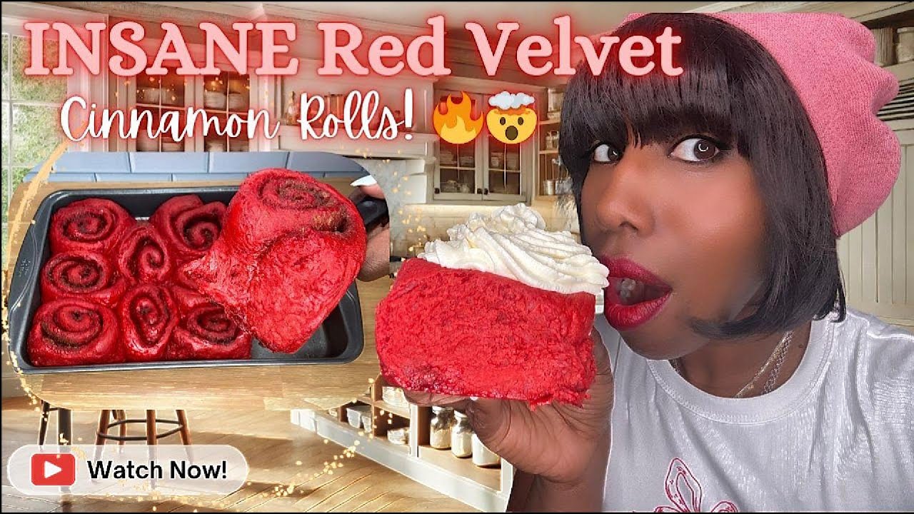 INSANE Red Velvet Cinnamon Rolls (EASY & Ready in 30 Minutes!) 🔥🤯