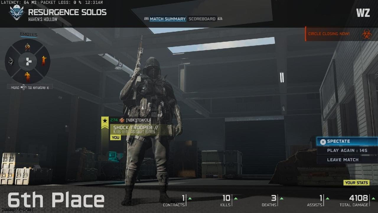 Call of Duty_Warzone Resurgence Solos 10&3