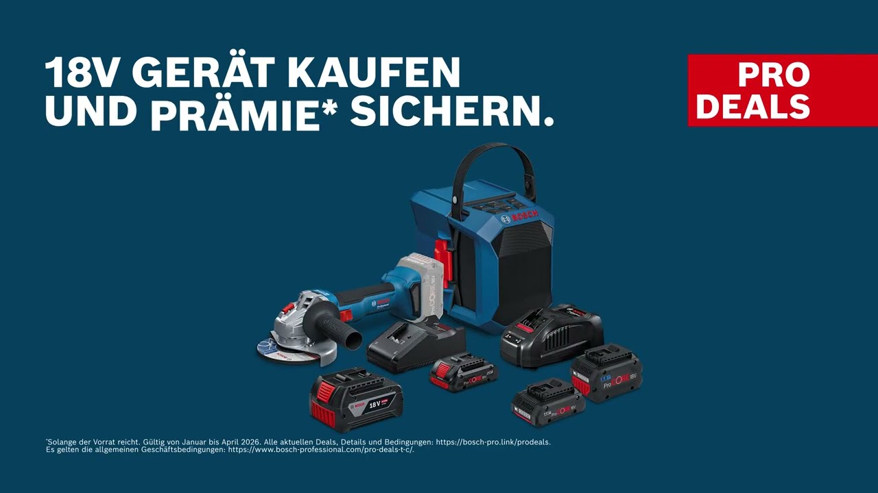 Bosch Professional: Engineered for Action – mit neuen PRO Deals (Jan-Apr 2026)!