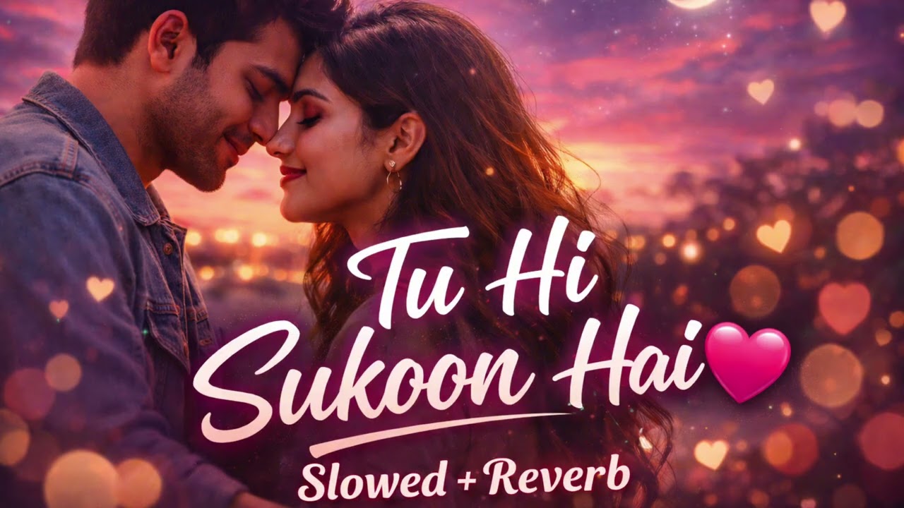 Tu Hi Sukoon Hai 💖 | Slowed + Reverb | Emotional Romantic Hindi Song | Love Vibes
