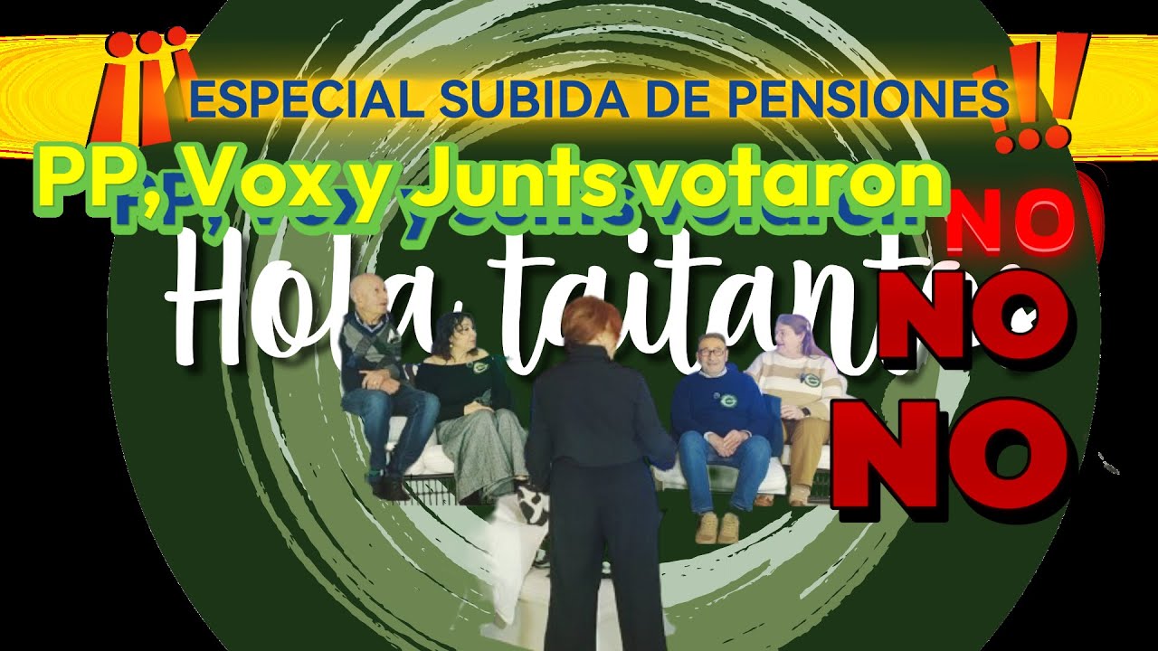 PP, Vox y Junts votaron NO a la subida de las pensiones. TERTULIA EXTRAORDINARIA