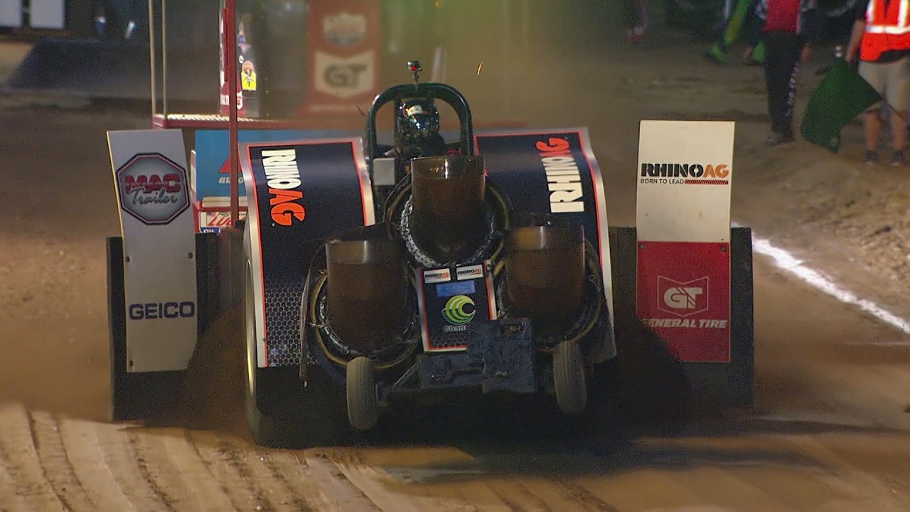Hot Rod Semis and Super Modified Tractors pulling in Goshen IN - Pro Pulling League 2019