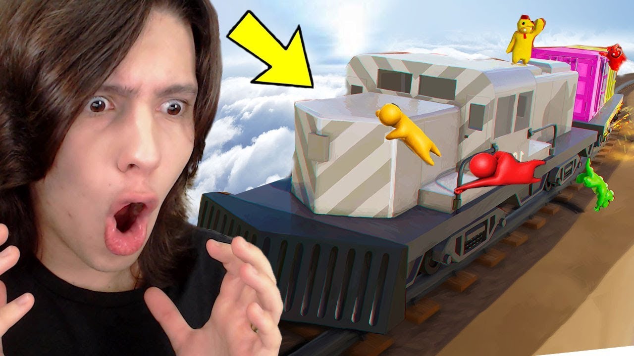 SOBREVIVENDO A UM TREM EM MOVIMENTO!! Gang Beasts