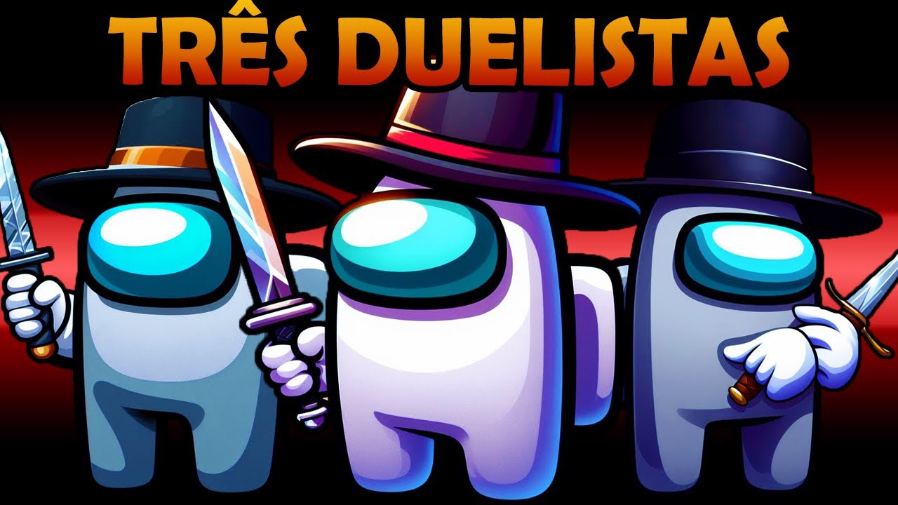 Coloquei 3 DUELISTAS IMPOSTORES no MESMO JOGO no Among Us Mod