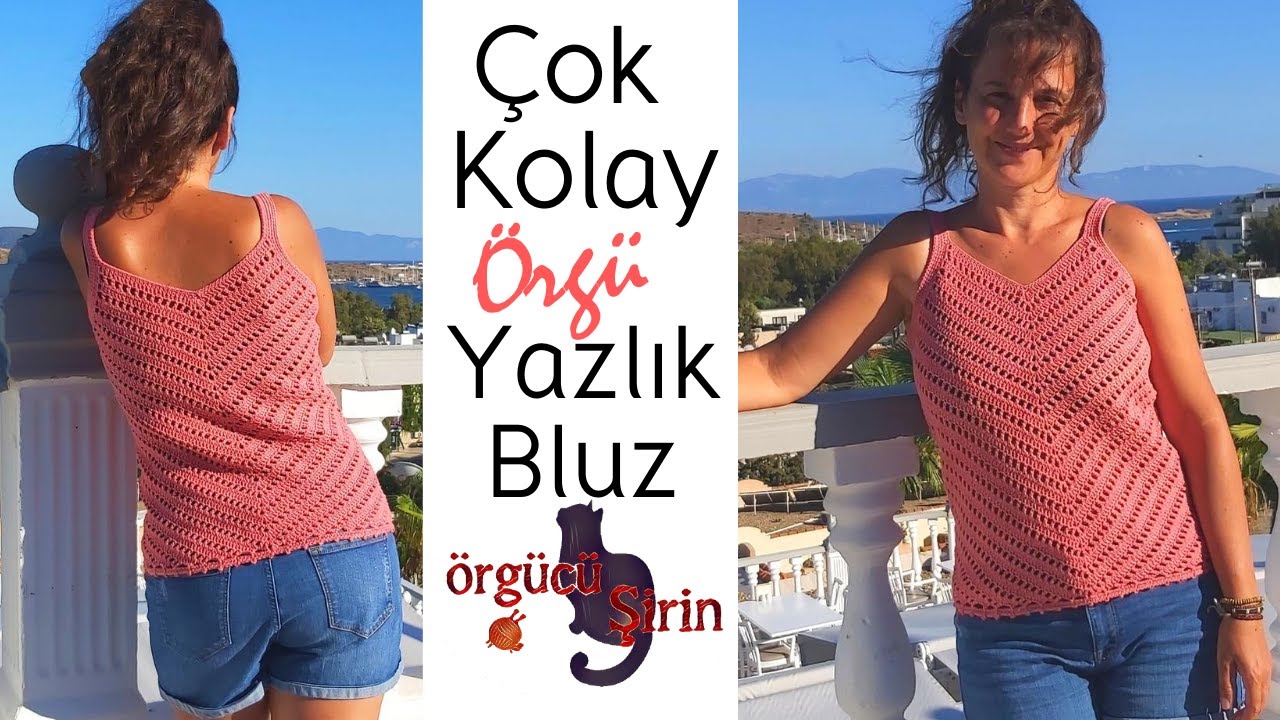 Tığ İşi Çok Kolay Ve Her Vücuda Uyacak Bluz