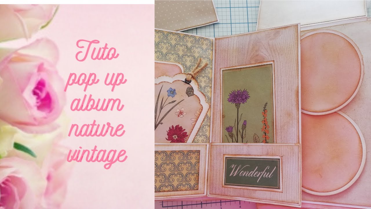 Tuto pop up page d album nature vintage #popup #scrapbooking #tuto #scrapaction