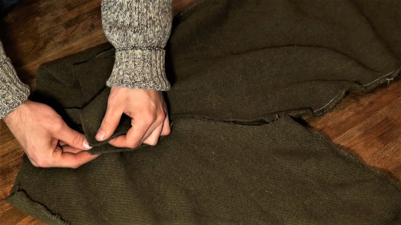 Wool Pants DIY - Winter Bushcraft Clothing From a Cheap Wool Blanket