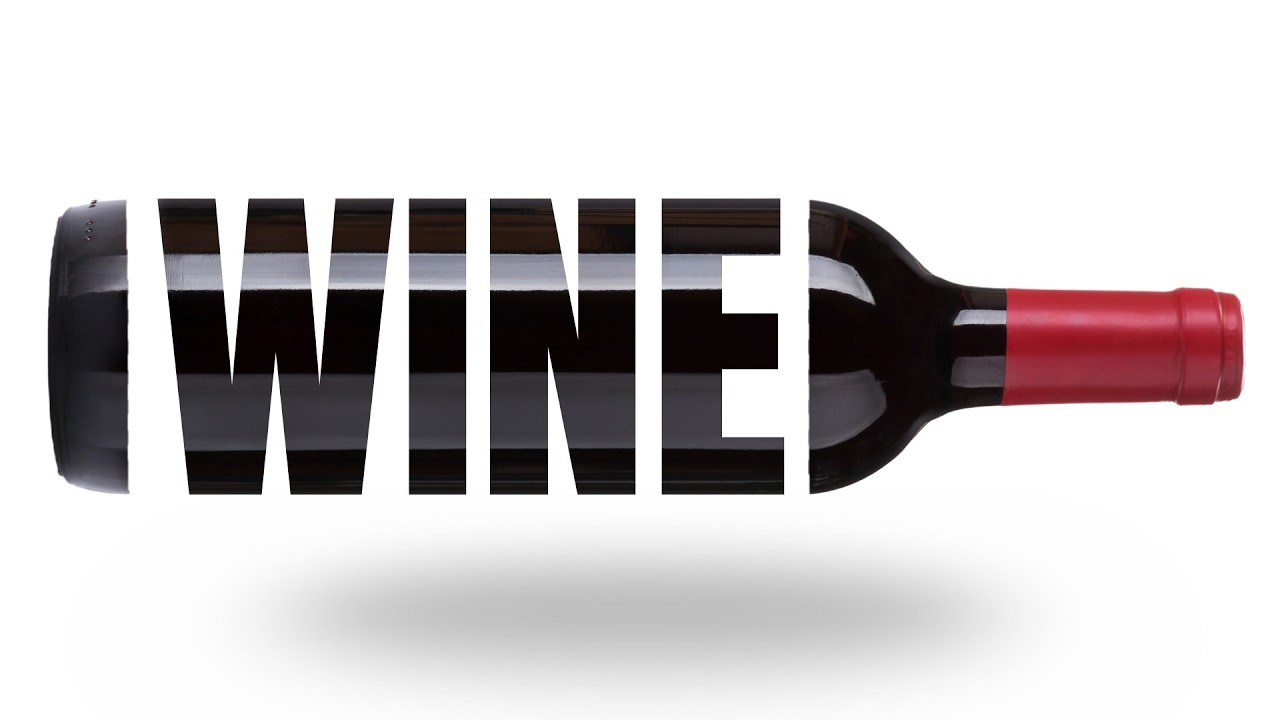 Animated Text Effect Wine Bottle 🍷 Adobe Express Black Editable Type Screen Blend Erase 🎓 Masked