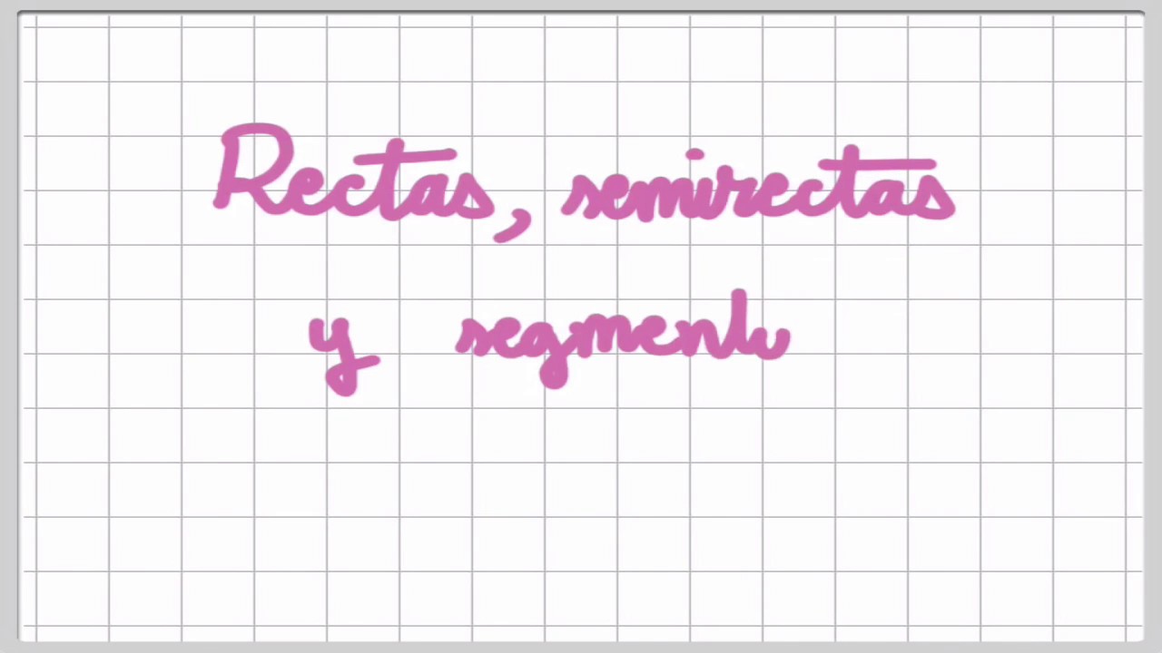 Rectas, semirectas y segmentos