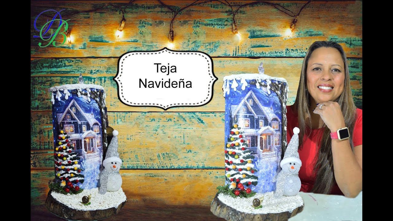 Teja Navideña con LAMINA y Luces ✨🎄