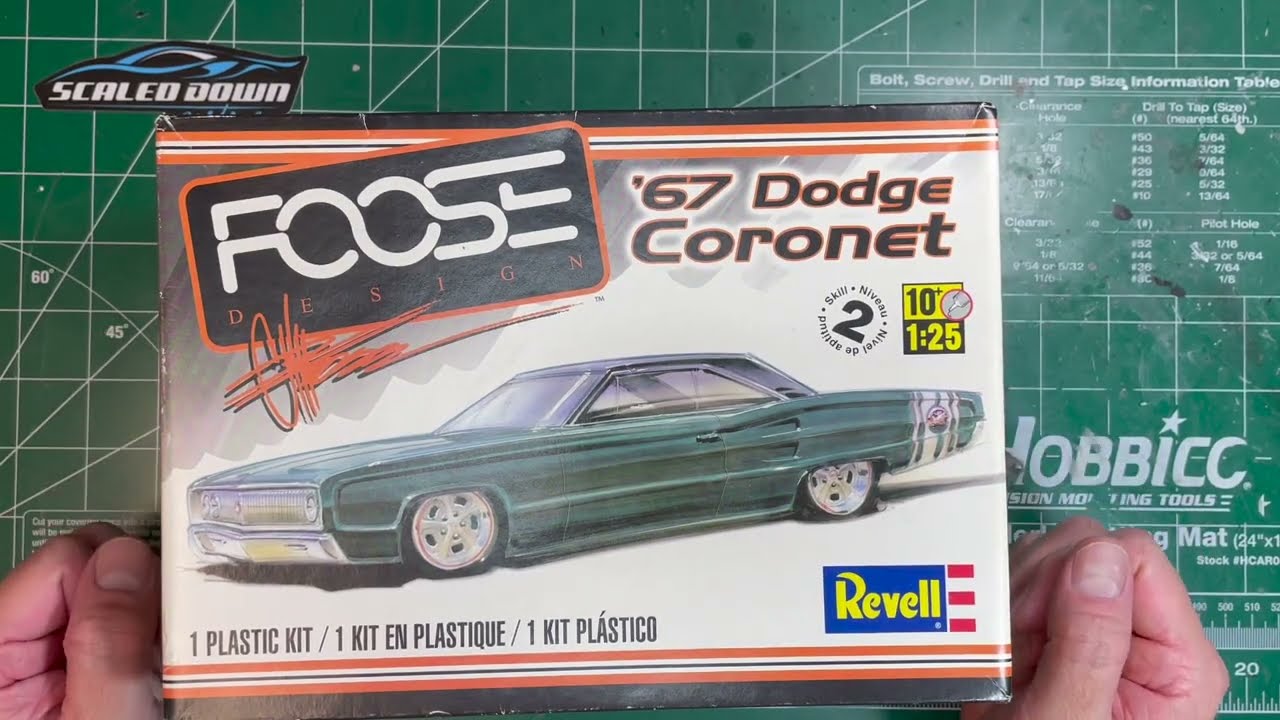 Сборка модели Dodge Coronet 1/25 от Revell Foose Design '67, часть 1