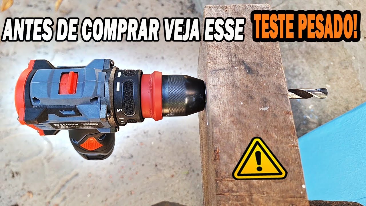Parafusadeira Ecosen é boa? Testei com broca de 10mm na parede e madeira maçaranduba!