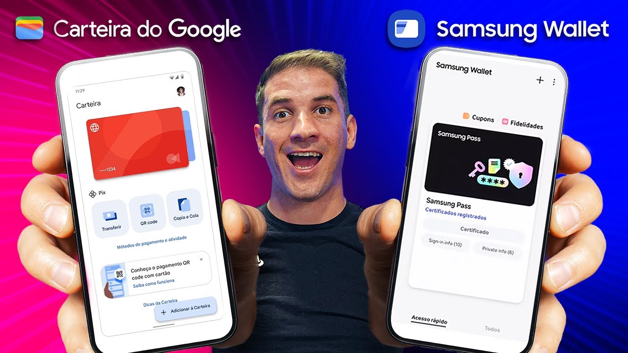 SAMSUNG WALLET VS CARTEIRA DO GOOGLE - Qual Escolher? Comparativo Completo