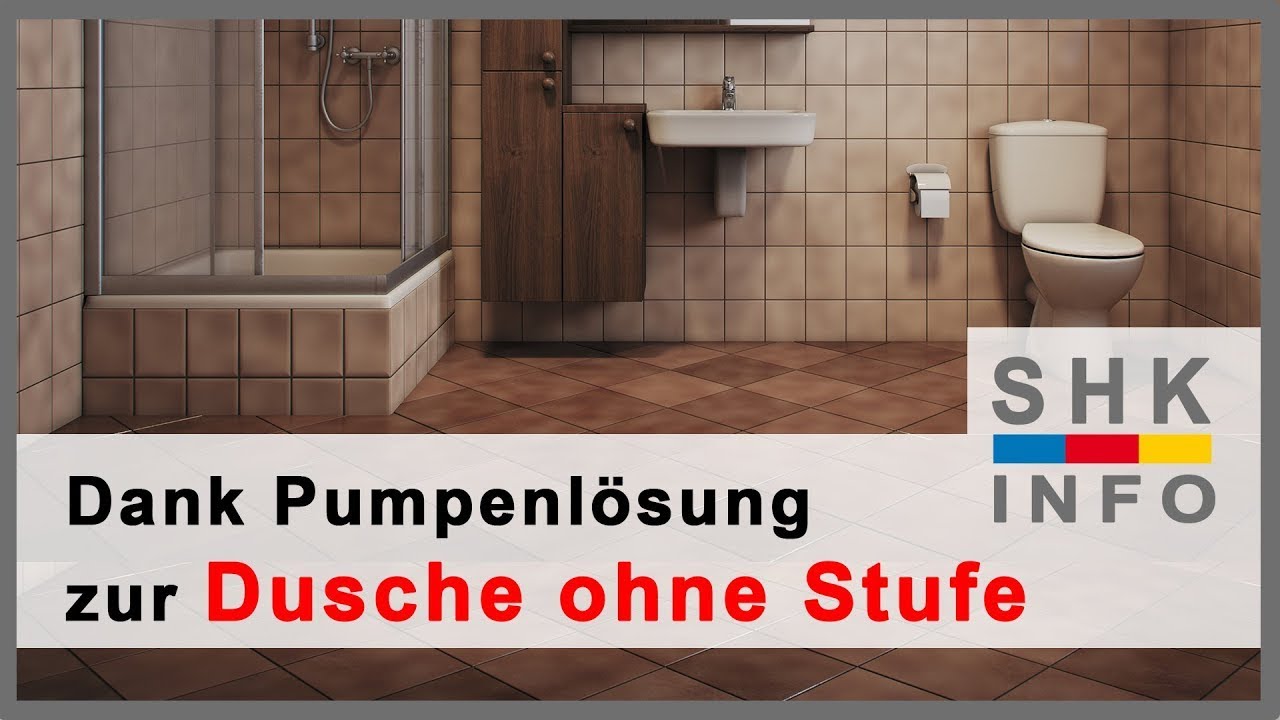 Bodenebene Dusche auch ohne Gefälle möglich?