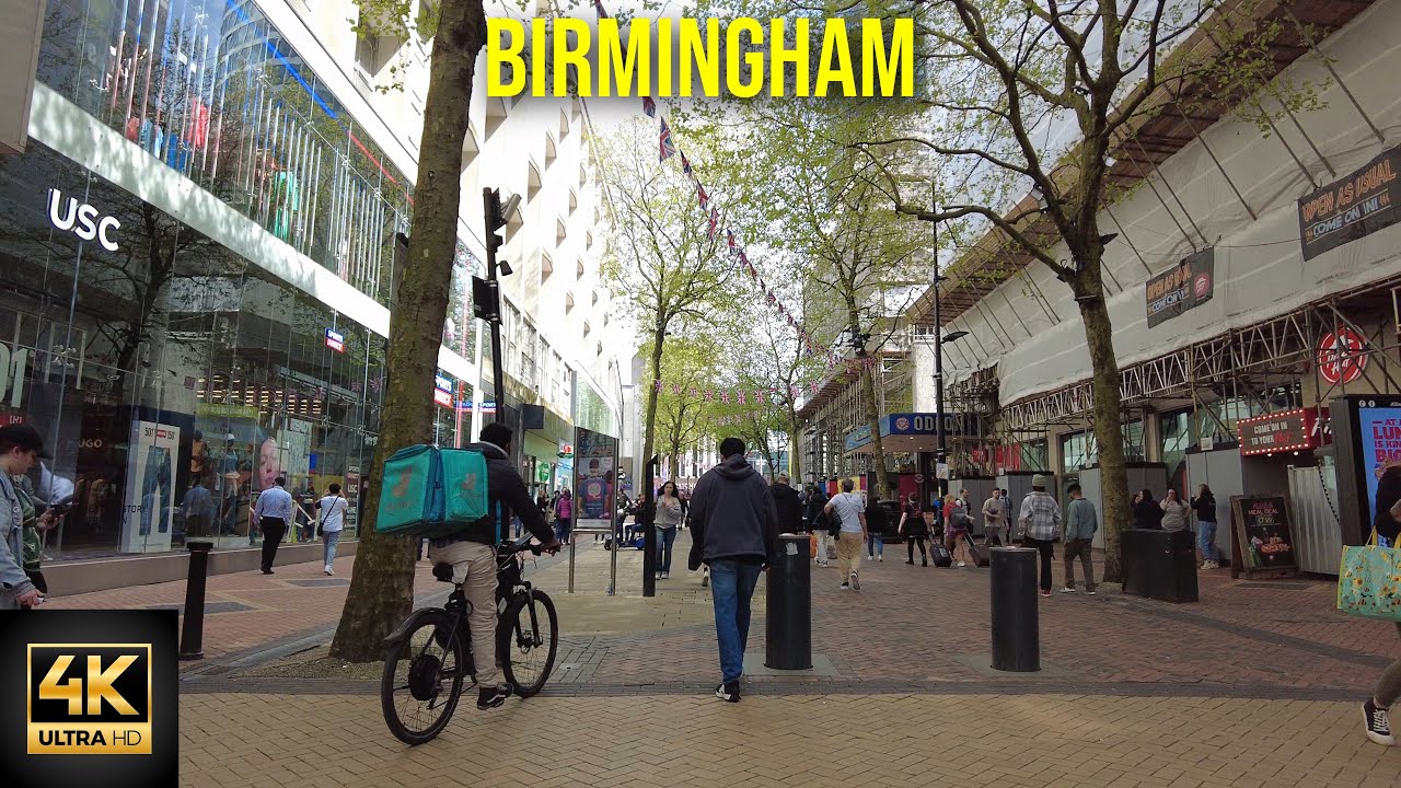🇬🇧BIRMINGHAM UK 4K WALKING TOUR🇬🇧