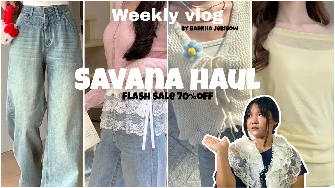 Savana haul // savana flash sale 70%off // 
