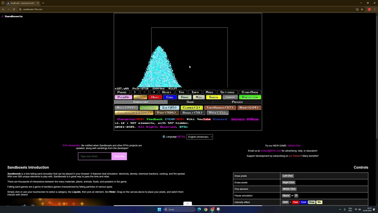 how to get rich in sandboxels survival.js (more efficient than my last)