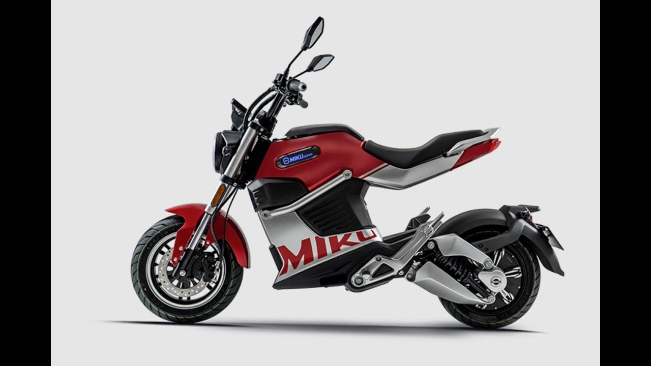 SunRa Miku Super 3kw 50mph Electric Motorcycle Static Review & Comparison: Green-Mopeds