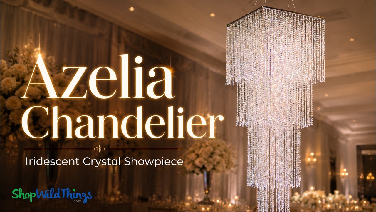 Знакомьтесь, Azelia: перламутровая хрустальная люстра высотой 80 дюймов | ShopWildThings