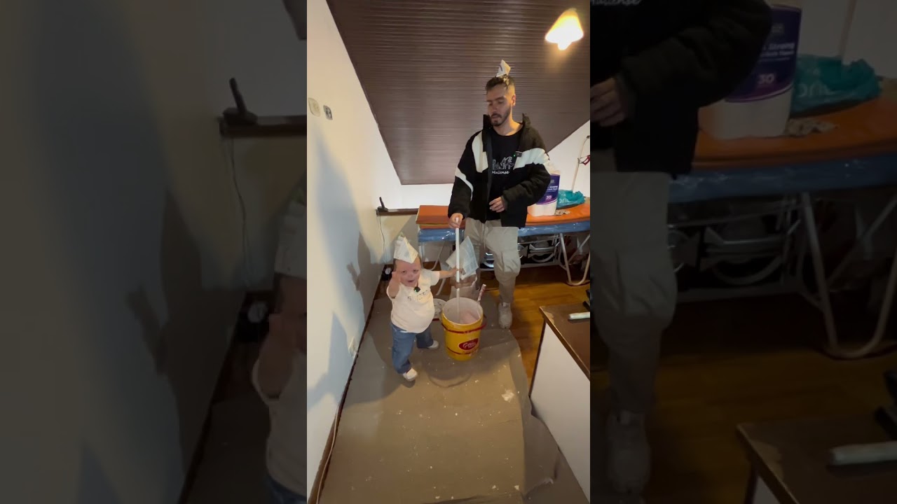 Chavelito pintando la casa @Felipecharrry #juanchinbrodie #juanchi #humor #comedia #amigos