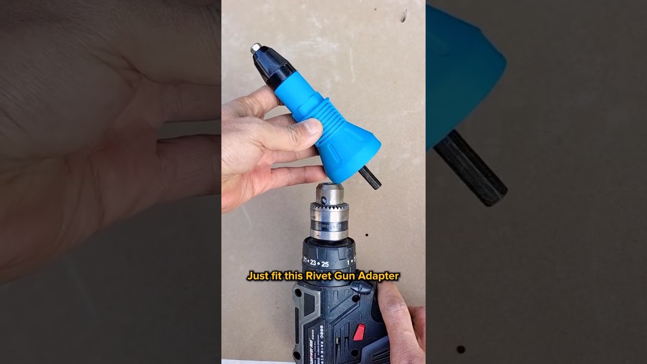 This Rivet Gun Adapter gets your rivets in like nobody&rsquo;s business🔥🛠️ #tools #besttools