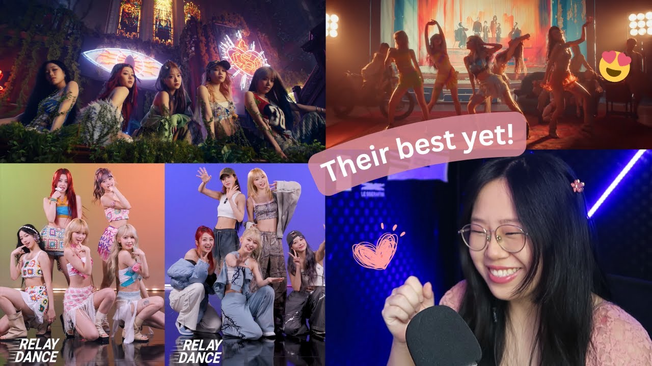 LE SSERAFIM 'Easy' & ''Smart' MV + Relay Dance | REACTION