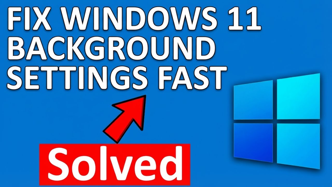 How To Fix Microsoft Settings Display & Personalization Background Settings Not Responding Windows