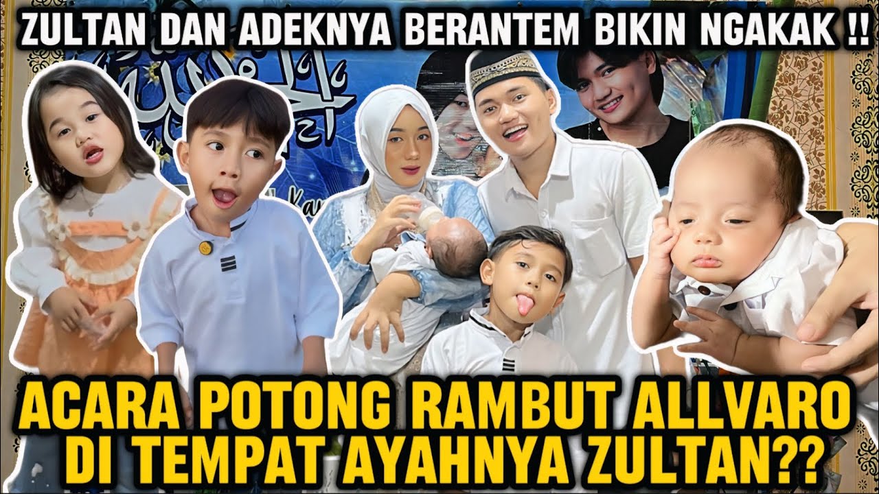 VLOG ACARA ALLVARO POTONG RAMBUT DI TEMPAT AYAH ZULTAN‼ | Yogafamilly