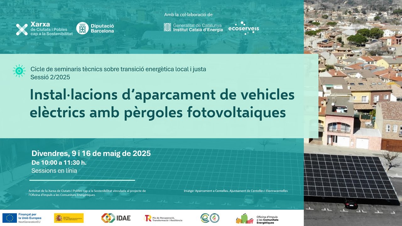 6.1. Instal·lacions d’aparcament de vehicles elèctrics amb pèrgoles fotovoltaiques