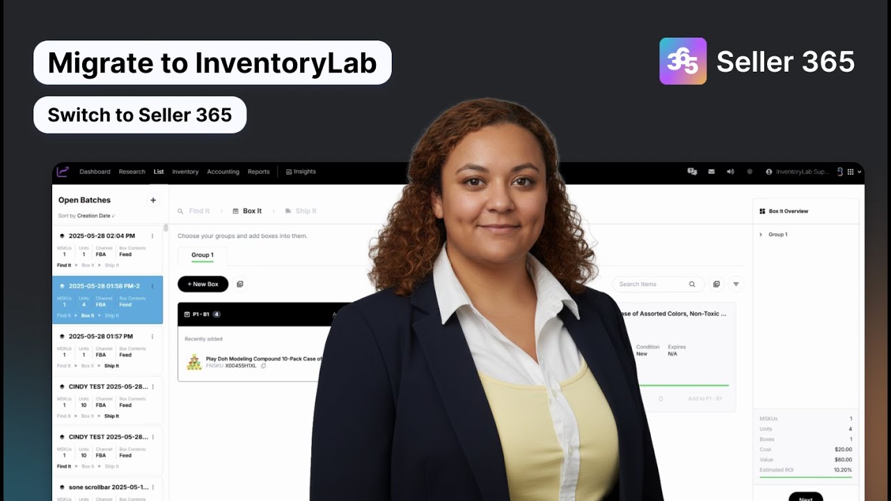 Migrate to Seller 365 | InventoryLab Import Tutorial & Amazon Workflow Upgrade
