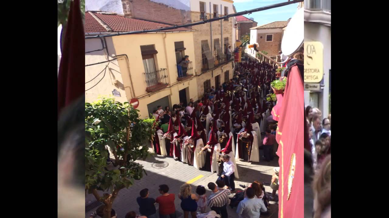 Banda de Cabecera Rescate. CRUZ TRINITARIA Jueves Santo 2015 Linares (Jaén)