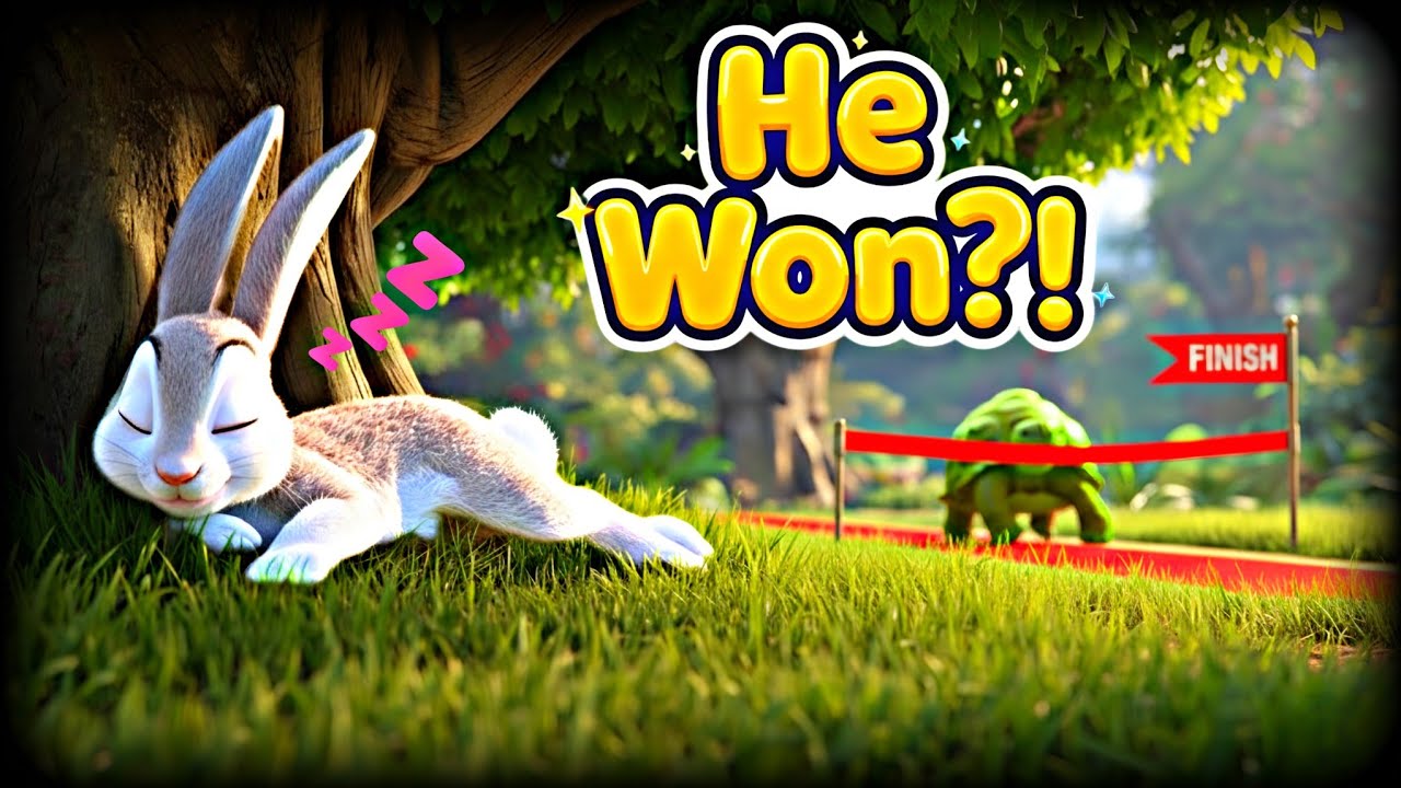 The Hare and the Tortoise Story in English 🐰🐢 | 3D Animated Bedtime Story | OKIDS TOON