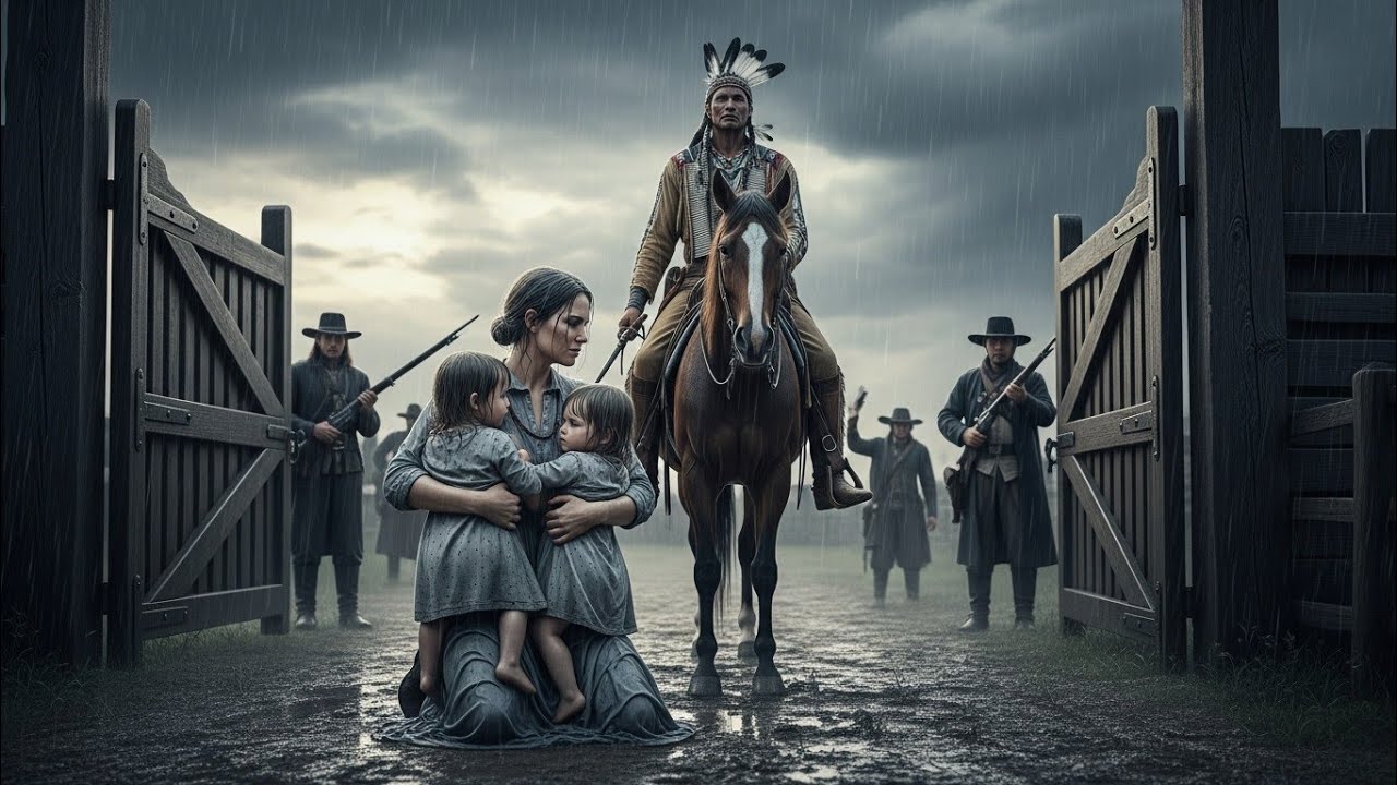 She Stood in the Rain with Her Babies, Begging the Apache to Punish Her Instead — But He Took Them…